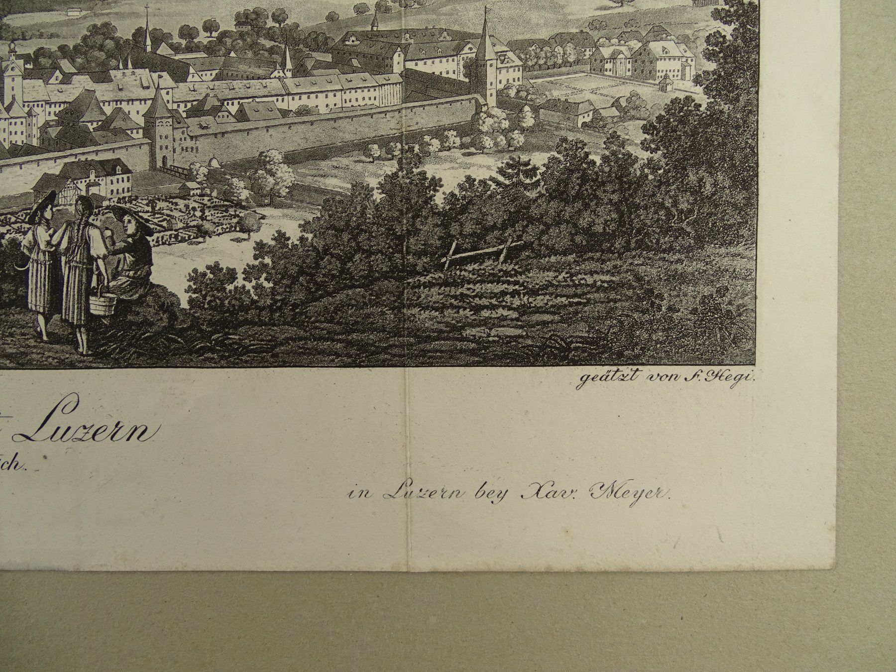 Stiche: LUZERN, AQUATINTA VON HEGI 1811 – Gebraucht aus Grüningen von Kartensammler 6
