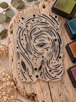 Neuer, grosser  Motivstempel ,  Fische, Wasserstrudel