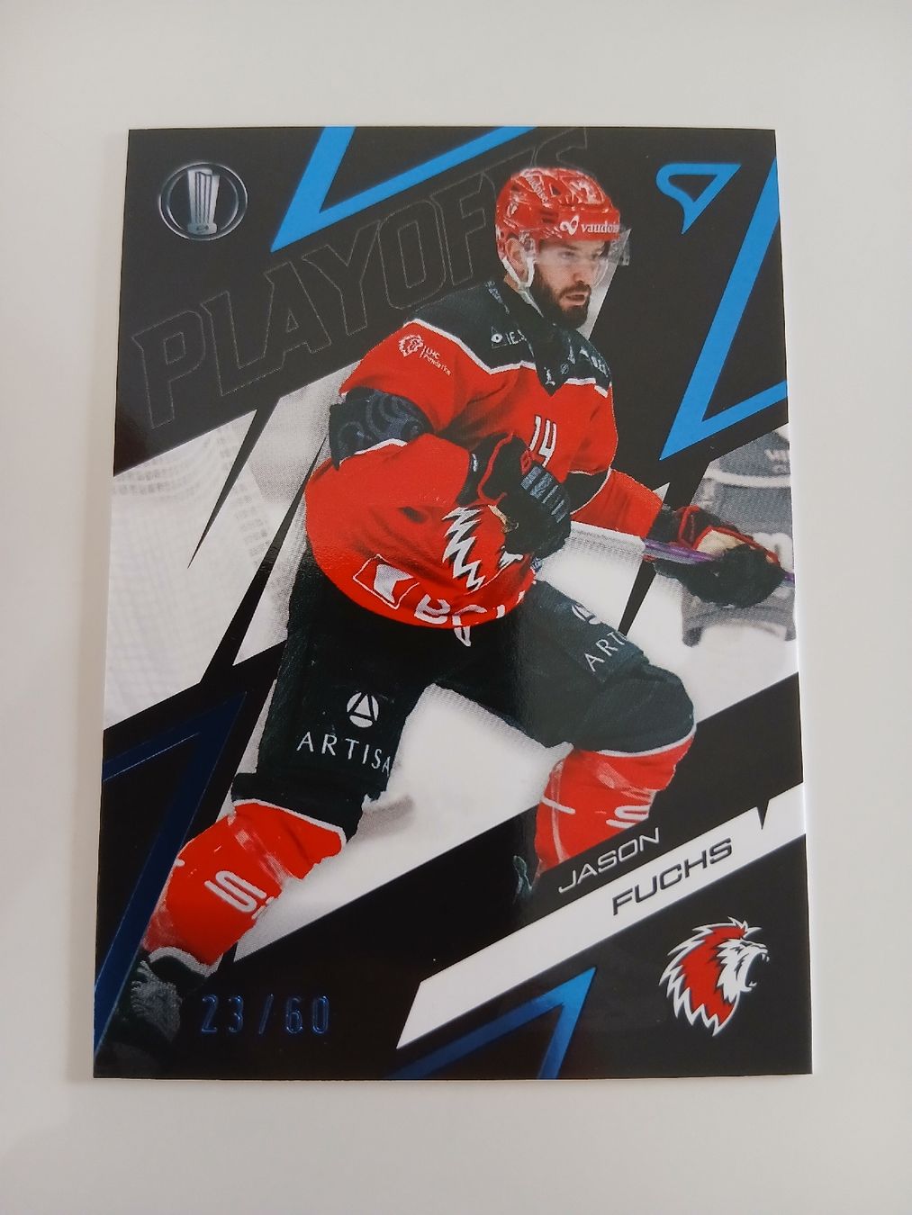 Sportzoo Sammelbilder & Trading cards: Jason Fuchs Blau 23/60 Lausanne  – Neu (gemäss Beschreibung) aus Taverne von damigiano