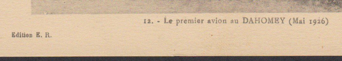 Cartoline postali: Aviatik   :   alte Ansichtskarte  DAHOMEY 1926 – Usato da Vitznau venduto da Ropaku 2