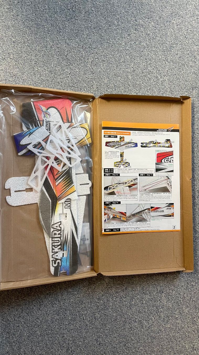 Modellismo RC: Mini 3d RC Plane Bausatz 420mm – Nuovo e nell'imballaggio originale da Wolfhausen venduto da FamB 2