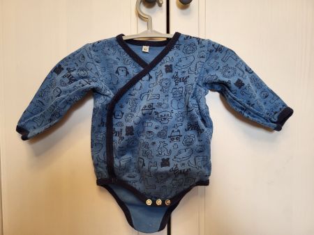 35 Babykleider ab 1CHF: Langarm Wickelbody, Gr.62