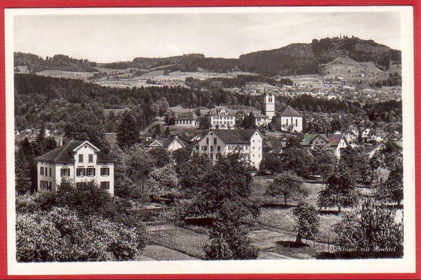 Cartoline postali: HINWIL MIT BACHTEL – Usato da Grüningen venduto da Kartenlaube