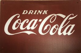 Drink Coca Cola Blechschild Optik U.S.A. Metallschild Zero