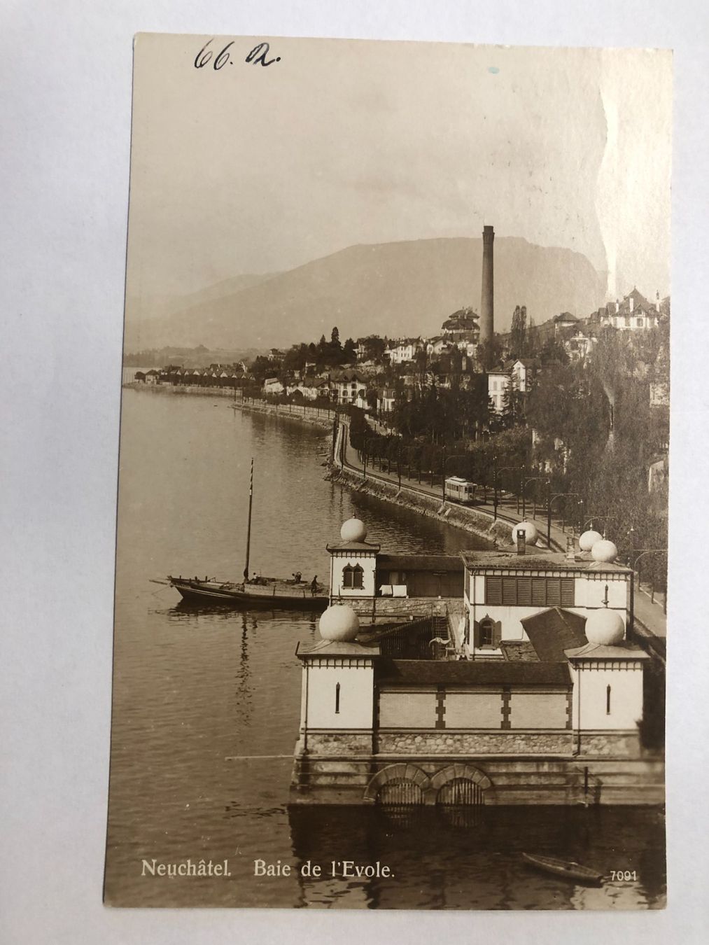 Cartes postales: Neuchatel - Baie de l'Evole 1925 – D'occasion à Pfäffikon ZH par Waltoversand