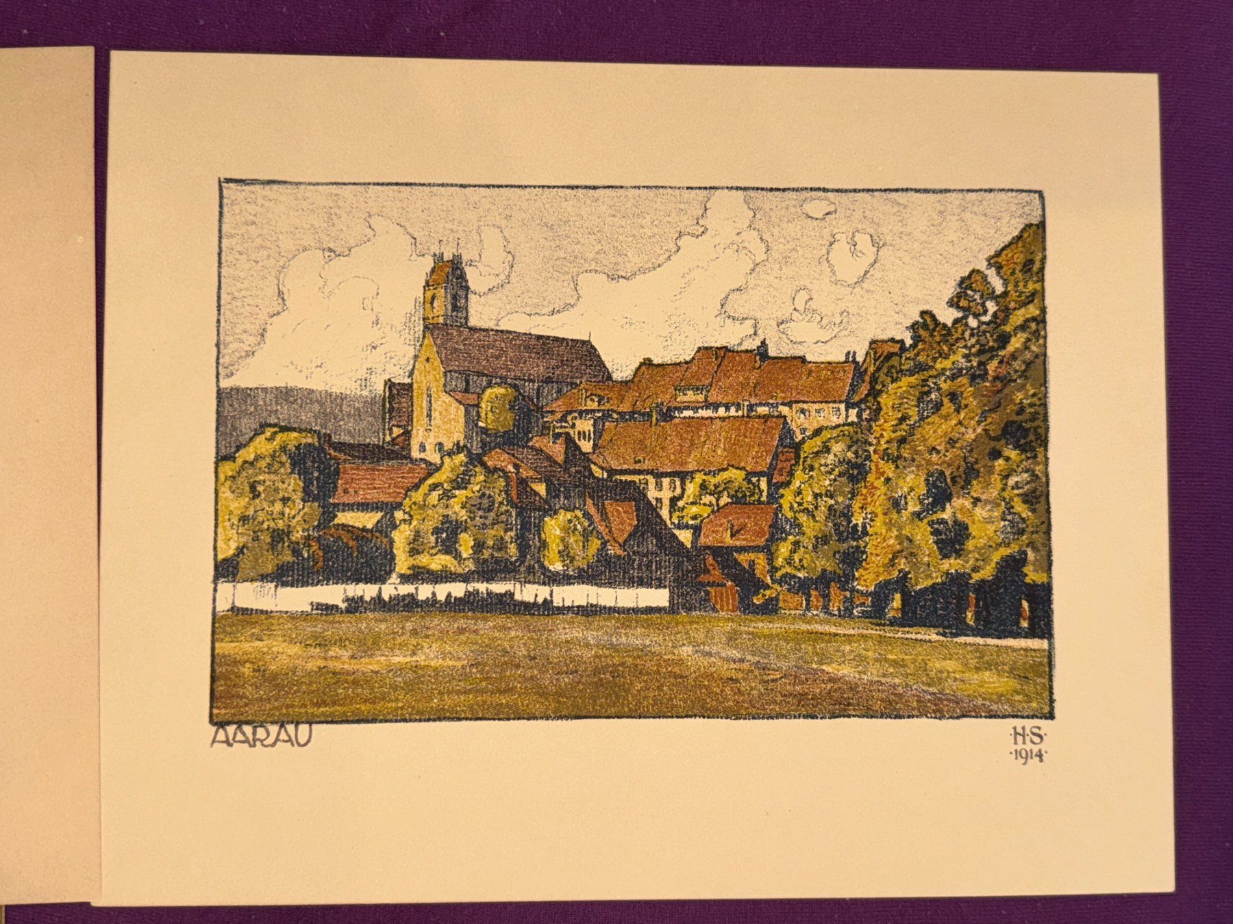Grafica & Litografie: Kunstmappe 6 Lithographien °Die Aare° – Usato da Wangs venduto da Rumauch 6