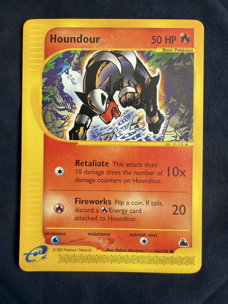 Pokémon Carte collezionabili: Houndour Pokemon Skyridge - 66/144 – Nuovo (secondo la descrizione) da Winterthur venduto da SiddyPokemon