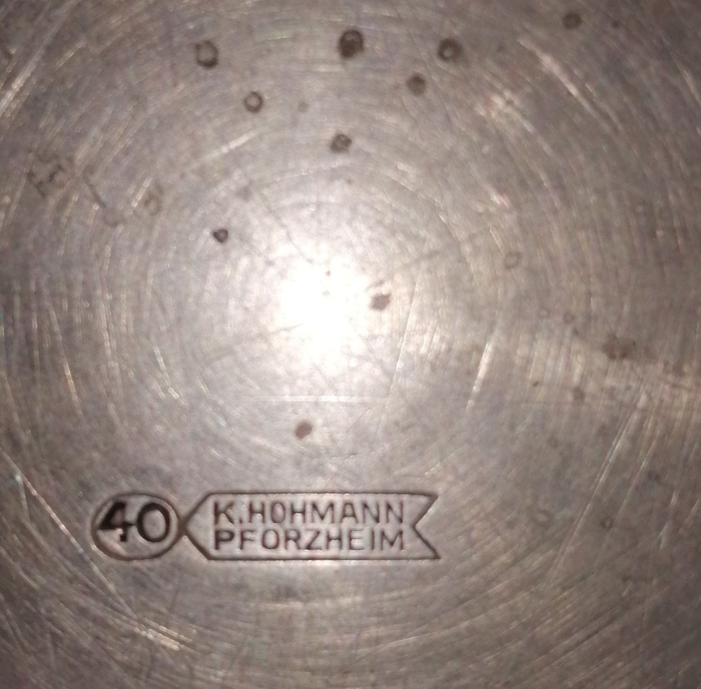 Servierplatten: Vintage Deko versilberte Platte, Durchmesser 32 cm – Gebraucht aus Schaffhausen von Domifran 3