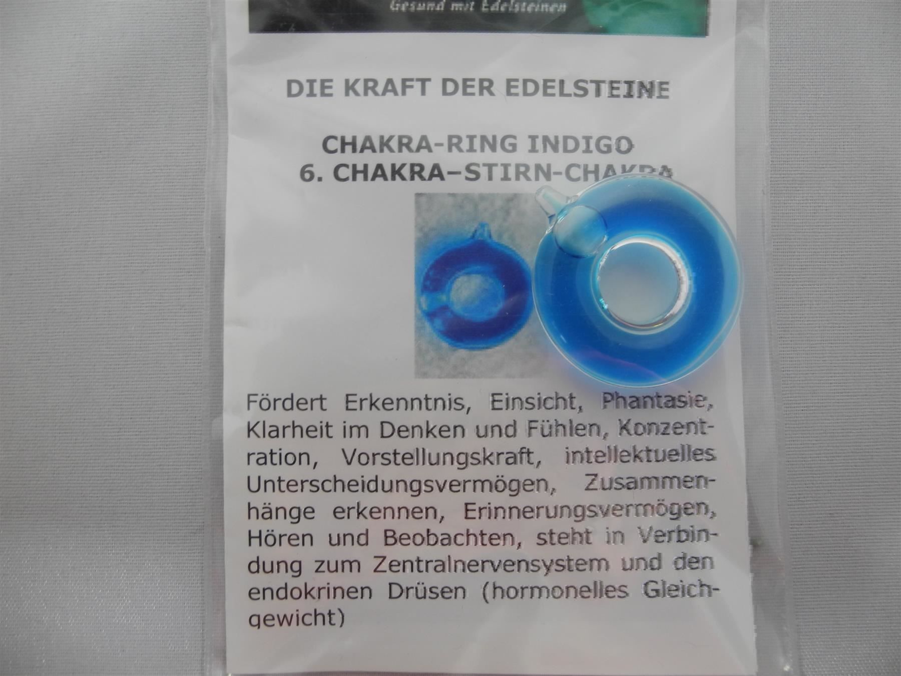 Mineralien & Heilsteine: Chakra-Ring Indigo,6.Chakra-Stirn-Chakra – Neu und originalverpackt aus Kottwil von Crazyrolf 1
