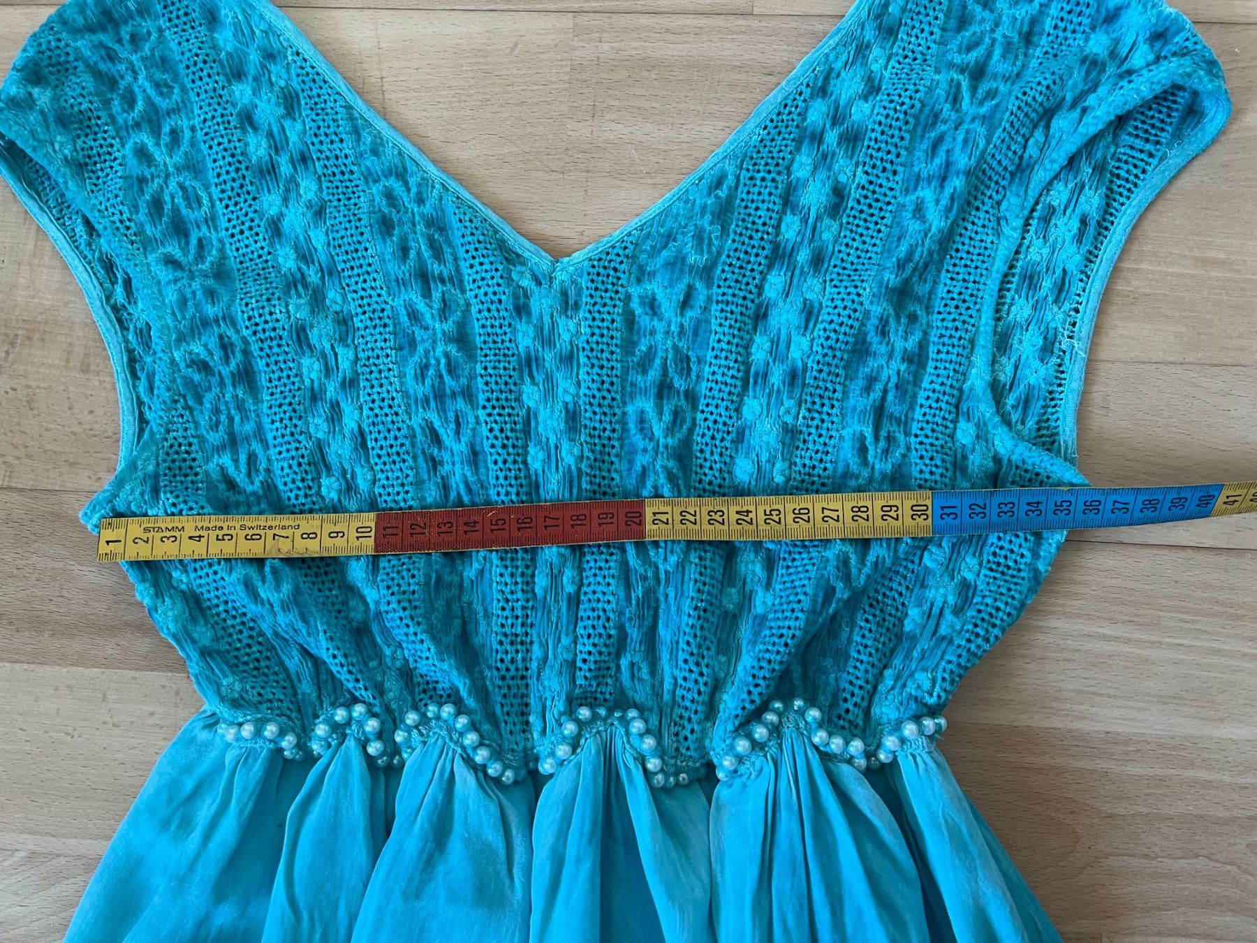 Kleider: Moda Stil Damen Kleid in ca. Gr. 38, Türkis – Gebraucht aus Worb von farben20zauber 5