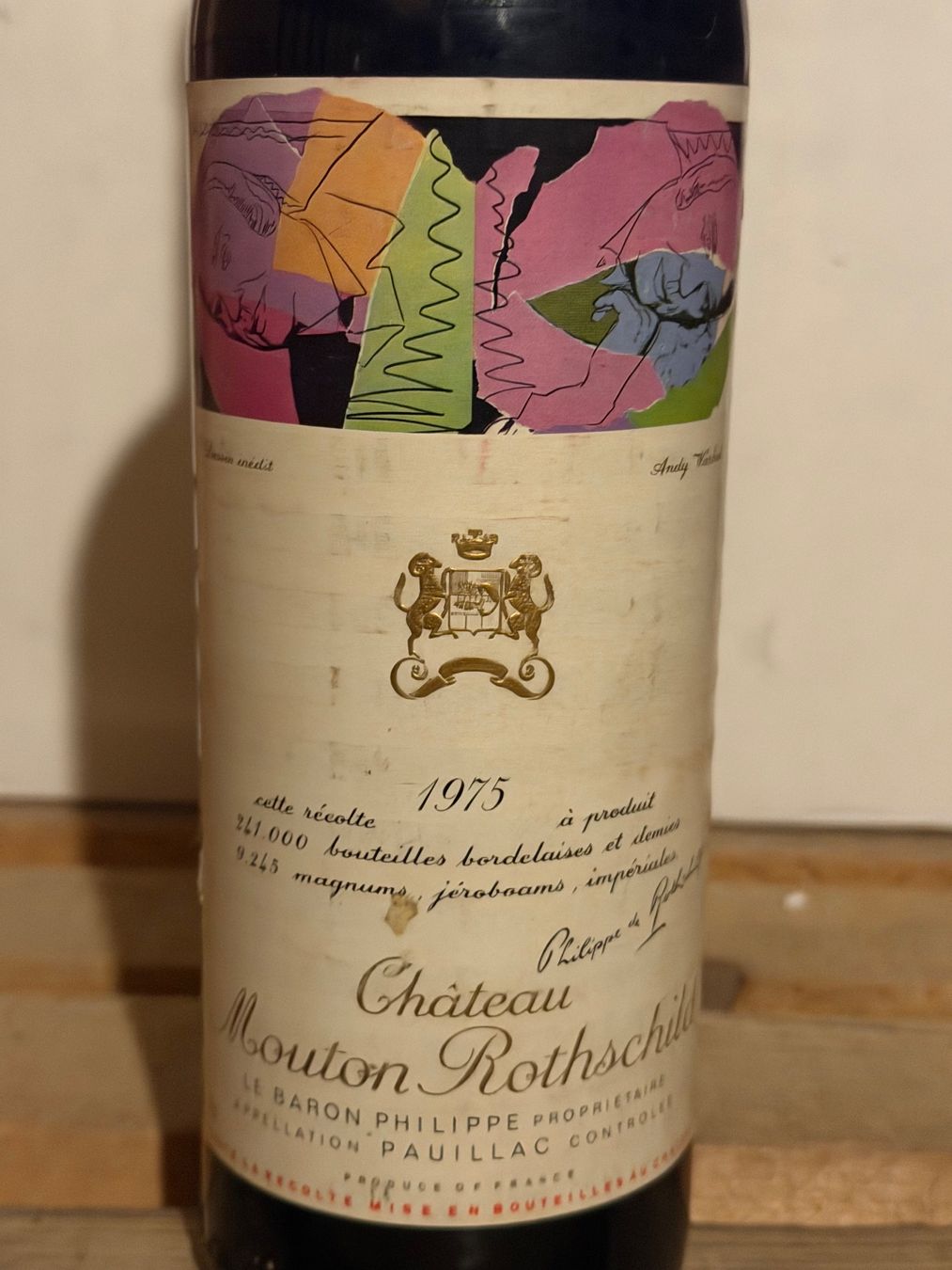 Mouton Rothschild Vino: Château Mouton Rothschild 1975 – Nuovo (secondo la descrizione) da Roche VD venduto da avediscipule 1