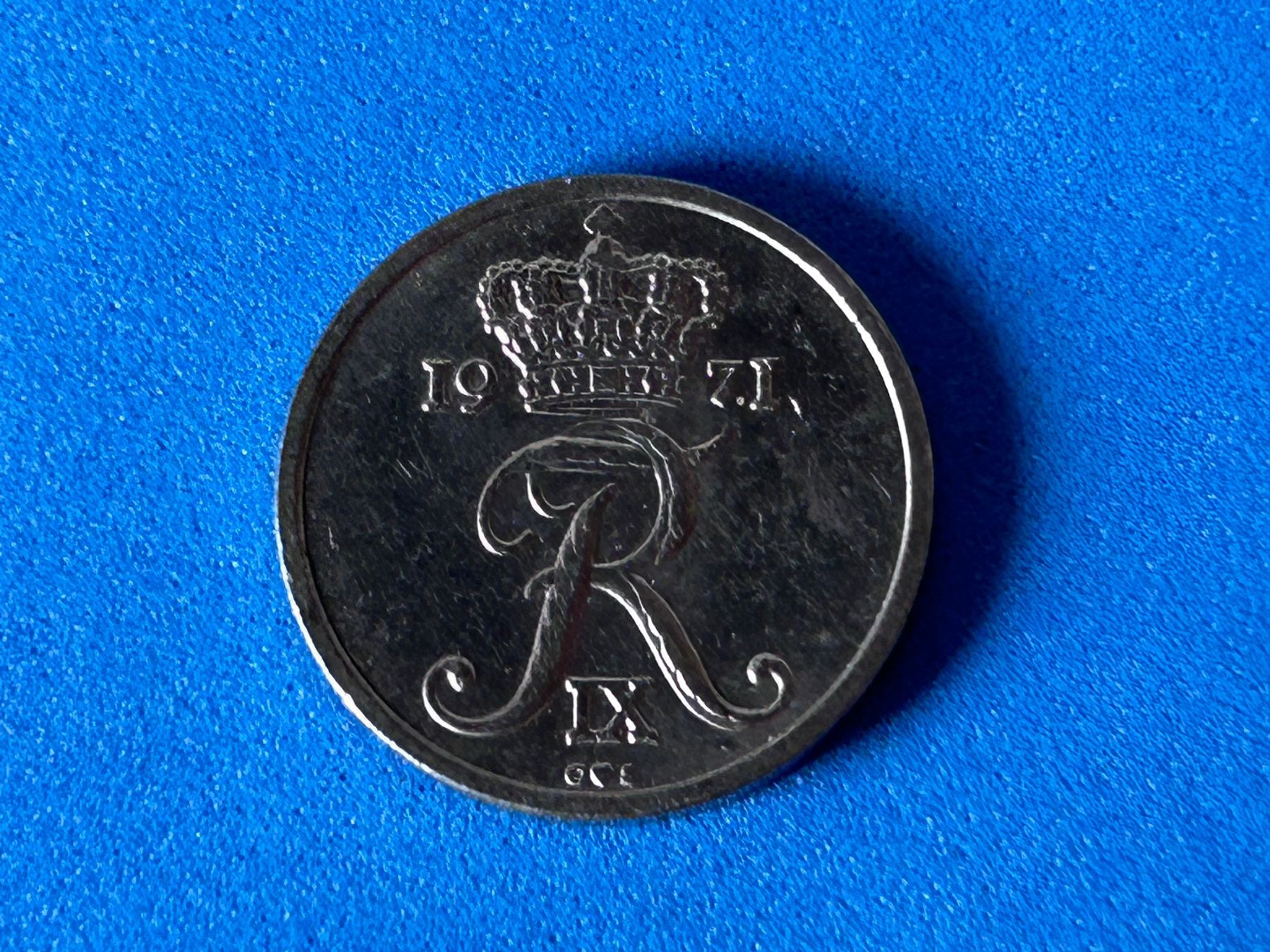 Tutti le monete: Denmark - 10 Øre - Frederik IX 1971 – Usato da Corcelles NE venduto da AJKader 9