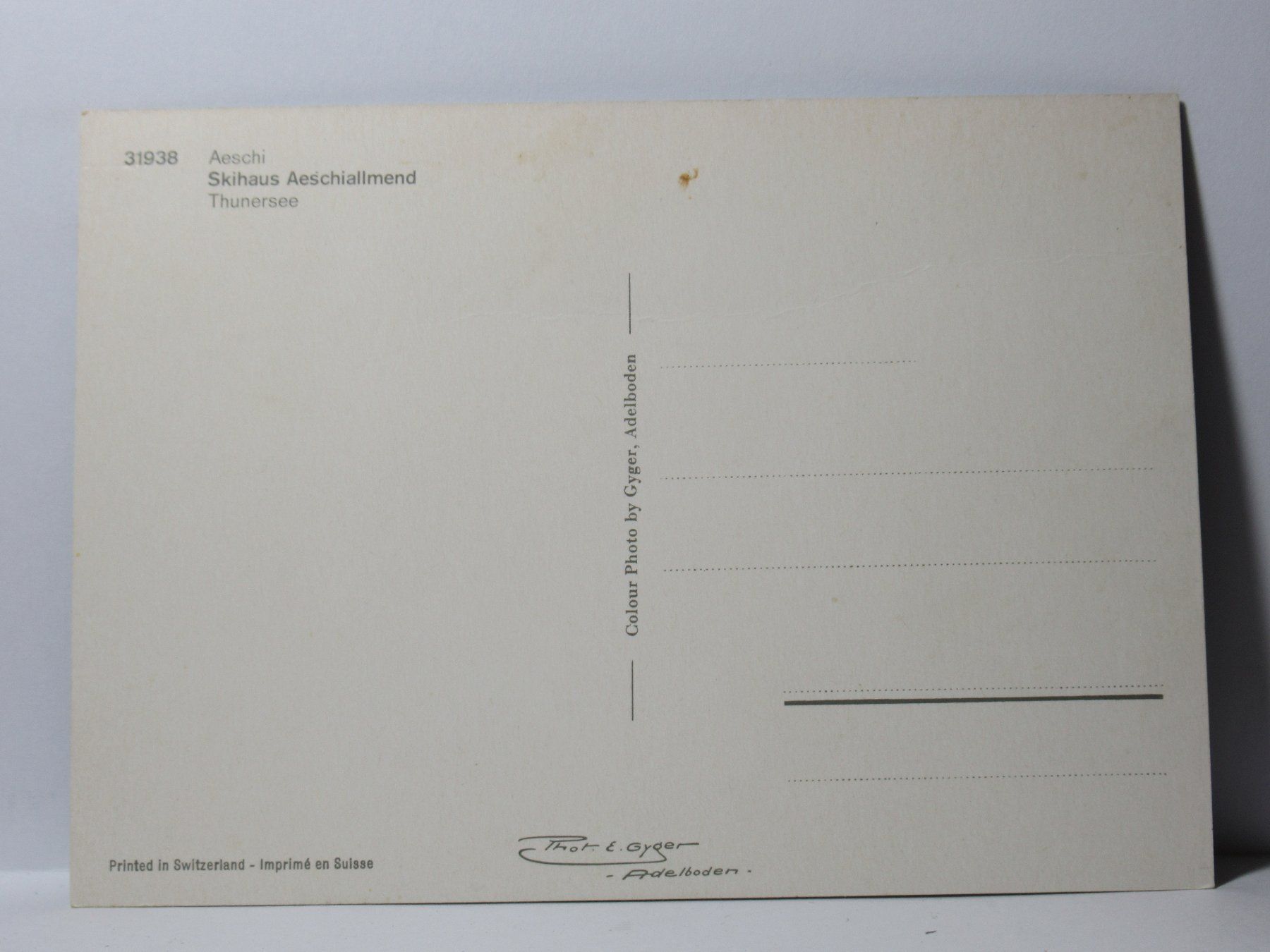 Ansichtskarten: Aeschi , Skihaus Aeschiallmend – Neu (gemäss Beschreibung) aus Grenchen von Bluemchen1900 1