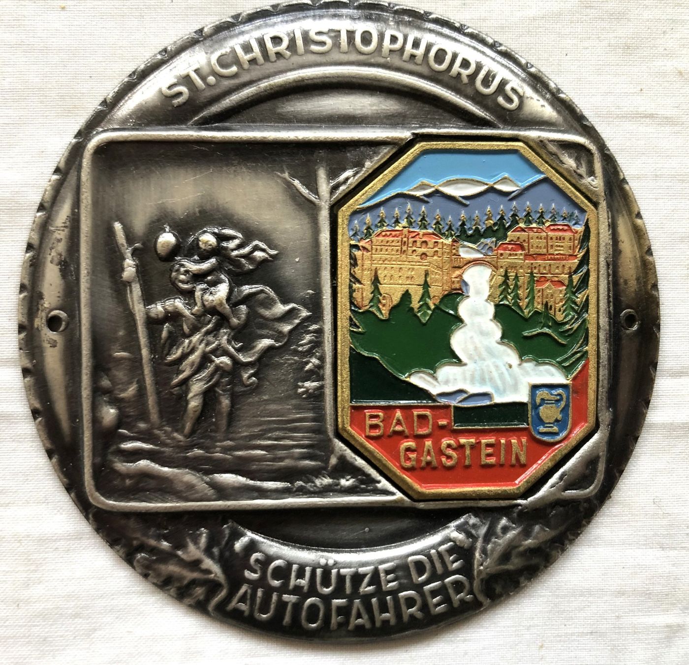 Placchette & Badge: Emaillierte Auto Plakette - Bad Gastein – Usato da Schaffhausen venduto da durruti