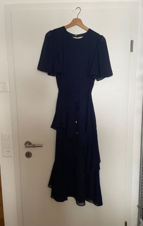 SÁVEL Midi-Kleid dunkelblau