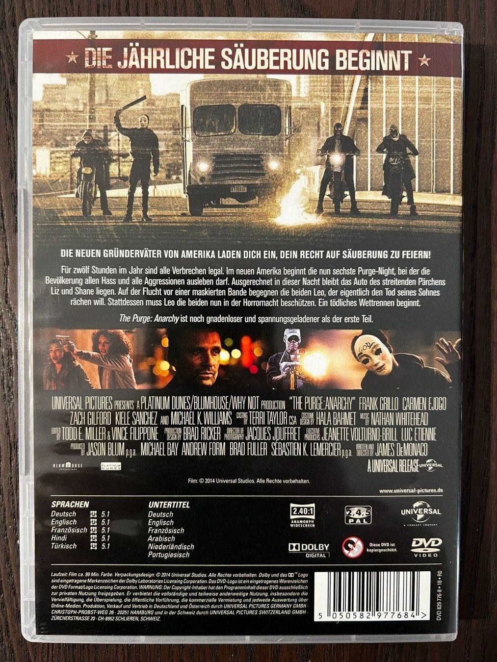 Tutti i DVDs: The Purge - Anarchy – Usato da Zürich venduto da FilmFreunde 1