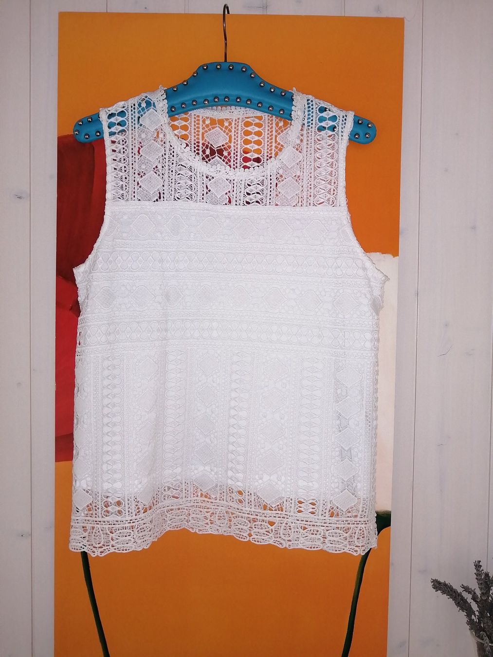 Tops: Spitzen-Tanktop, durchbrochenes Tanktop – Gebraucht aus Buchrain von nat_pl5p