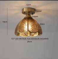 Plafonnier en verre Style Tiffany nordique moderne