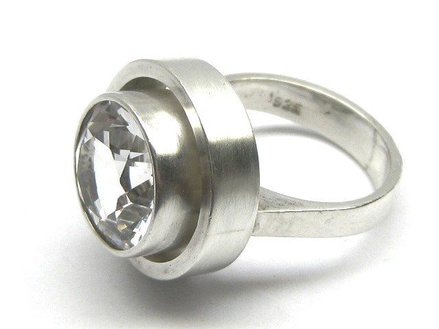 Anelli: Vintage Silber Ring 925 / Bergkristall / Gr. 54 – Usato da Ermatingen venduto da Decovin 2