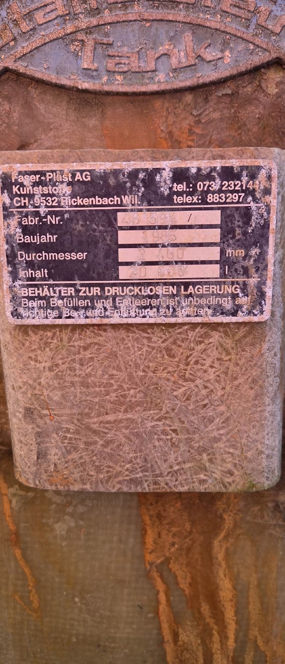 Accessori per altri veicoli: Lagertank 20m3 mit Auffangwanne – Usato da Hombrechtikon venduto da Dutti85 3