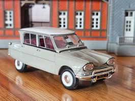 Citroën Ami 6 1964 grau-weiss, Modellauto 1/43 Norev