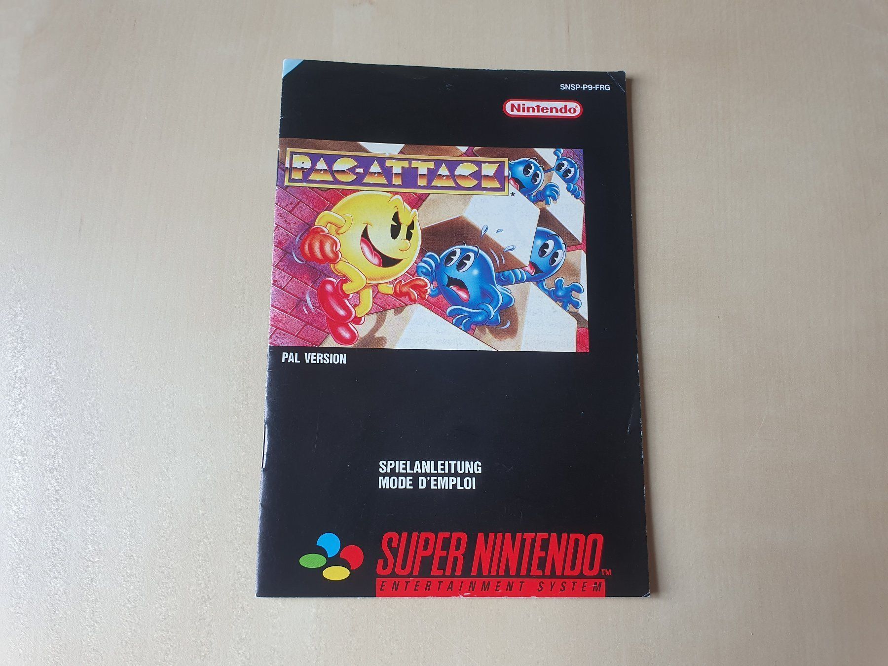 Nintendo Giochi: Anleitung Pac-Attack SNSP-P9-FRG – Usato da Stansstad venduto da collectorsshop