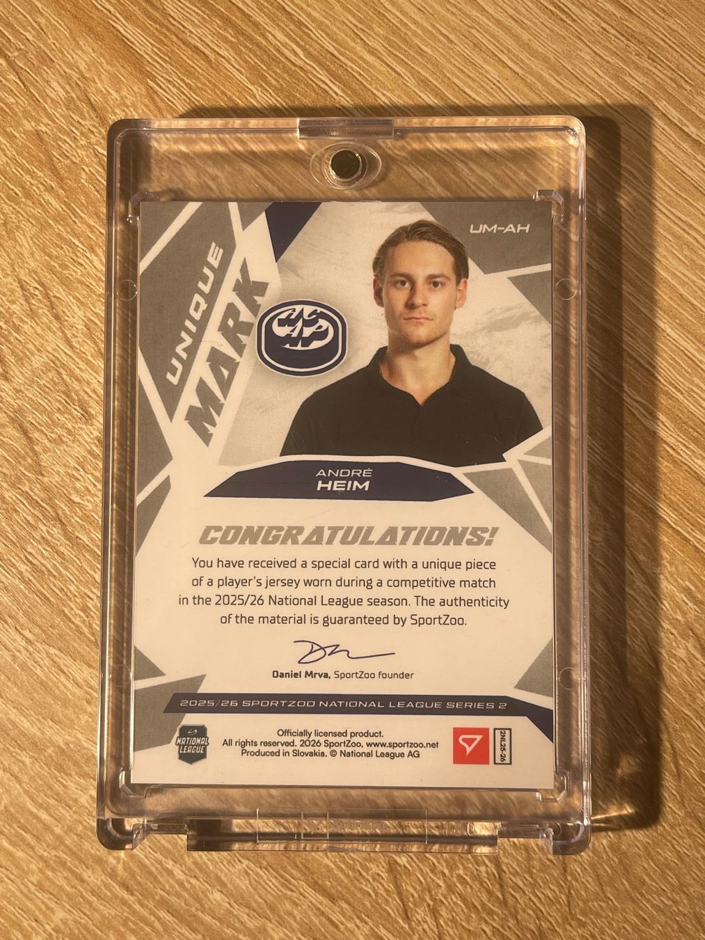 Sportzoo Sammelbilder & Trading cards: Unique Mark Letter Andre Heim HC Ambri-Piotta 3/4 – Gebraucht aus Thun von Suomitiger 1