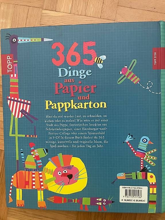 Libri: 365 Dinge aus Papier und Pappkarton – Nuovo e nell'imballaggio originale da Zürich venduto da pikola24 1