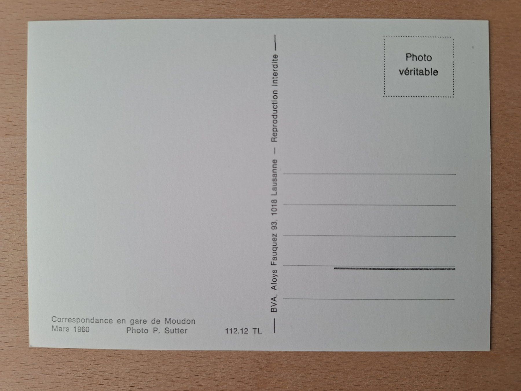 Cartoline postali: AK Schweiz, FBW Postauto, Bahnhof Moudon – Usato da Lohn-Ammannsegg venduto da Beo71 1