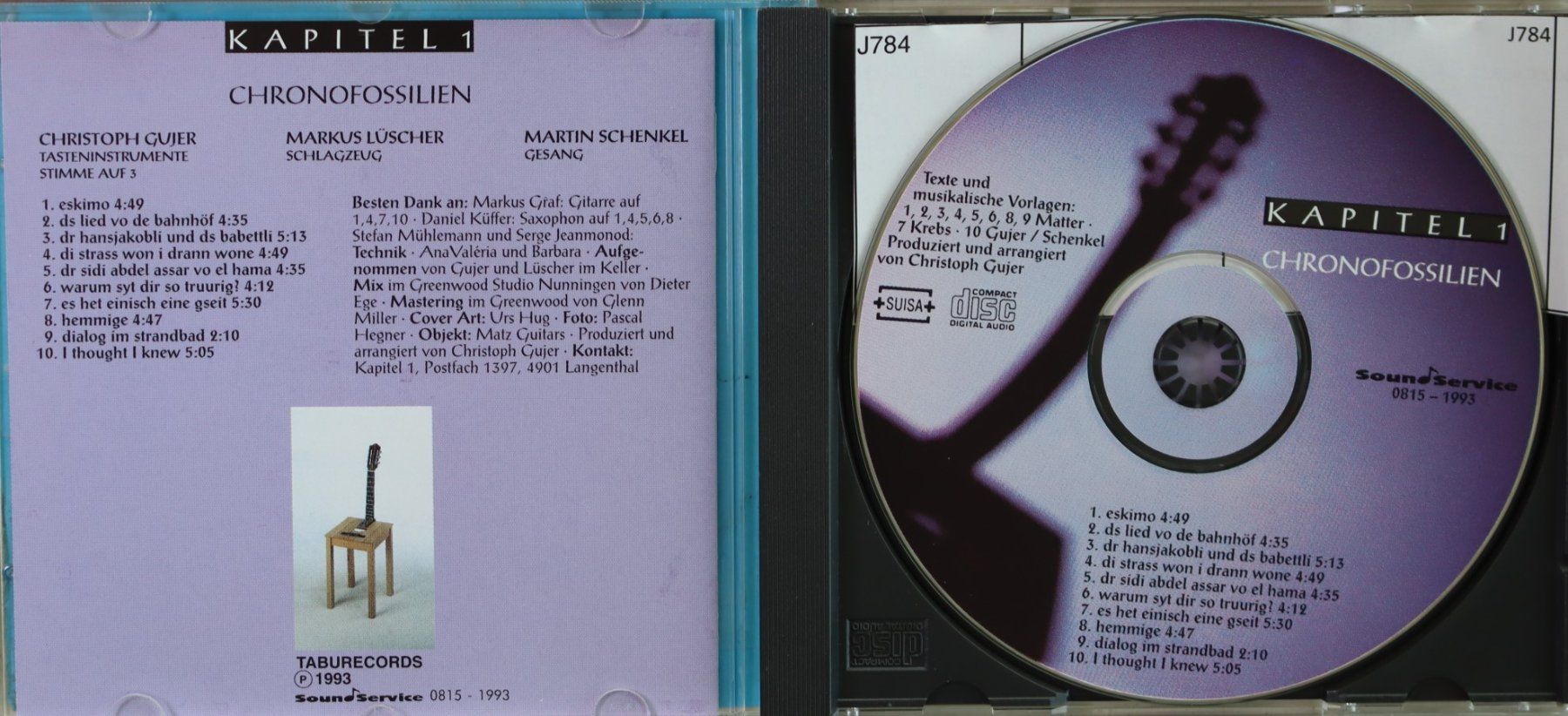 CD: Chronofossilien – Kapitel 1 – Usato da Luzern venduto da CONTENTI 1