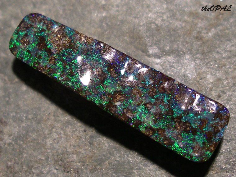 Edelsteine: theOPAL *** BOULDER OPAL 7,01ct (Australien)  *** – Neu und originalverpackt aus Ebnat-Kappel von theOPAL 3