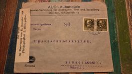 1923 Bayern Brief Devisen Kontrolle