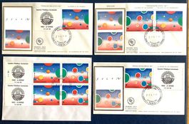 1982 Frankreich 4 FDC Philexfrance mit Div. Varianten