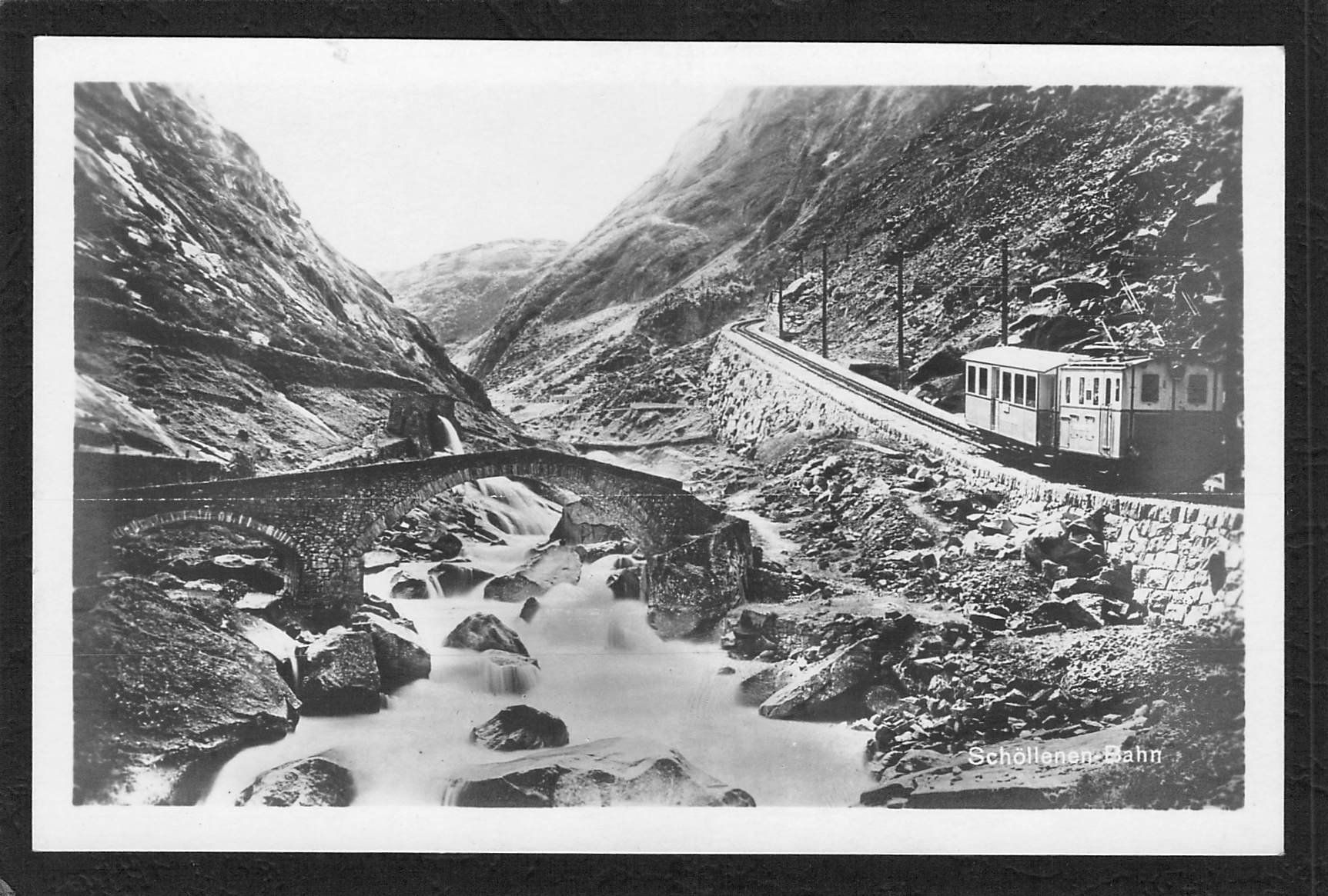 Cartoline postali: Schöllenen - Bahn URI , Bahn – Usato da Reichenburg venduto da Pipo-67