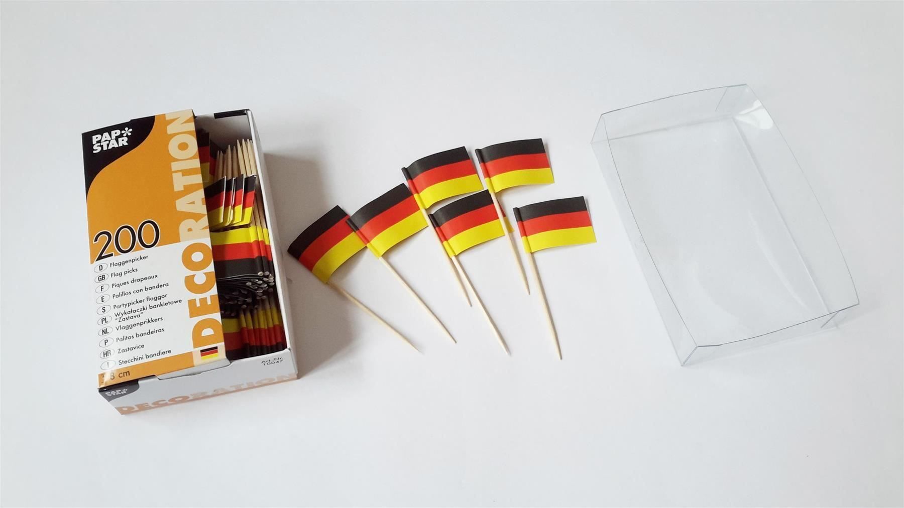 Toutes les décorations: Partypicker, 200 x Flagge Deutschland – Neuf avec emballage d'origine à St. Gallen par cointec 5
