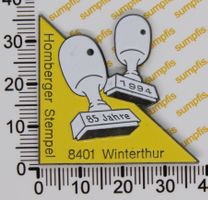 Pin Stempelfabrik Hans Homberger AG, Winterthur, 85 Jahre