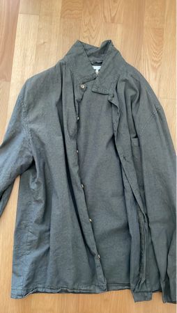Herren Hemd langarm dunkelgrün Grösse L