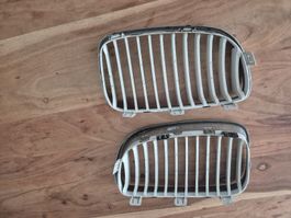 BMW Nieren Kühlergrill Set Chrom weiss gebraucht