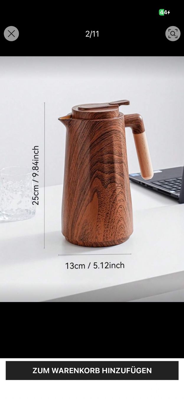 Théières: Edle Isolierkanne in Holzoptik – D'occasion à Emmenbrücke par ShopDirect 6