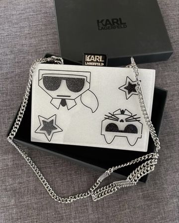 Karl Lagerfeld Clutch White
