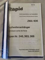Bedienungsanleitung/ Ersatzteilliste Rapid Treibachsanhänger