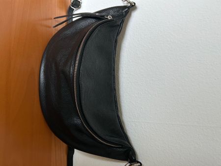 Umhängetasche  schwarz  echt Leder
