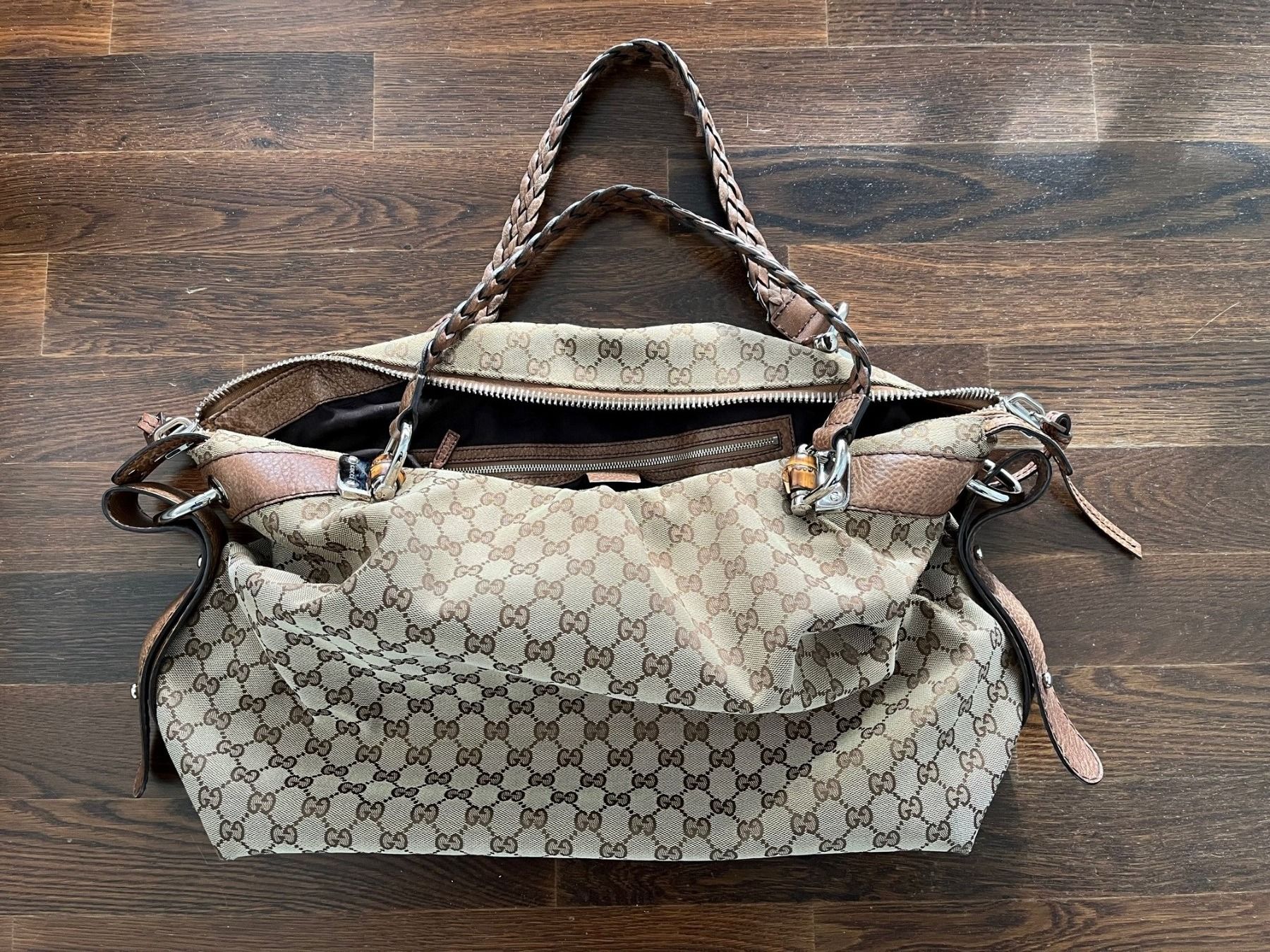 Gucci Borse da donna: GUCCI Original Handtasche, beiger Stoff mit Monogramm – Usato da Unterengstringen venduto da marcel_zh 1