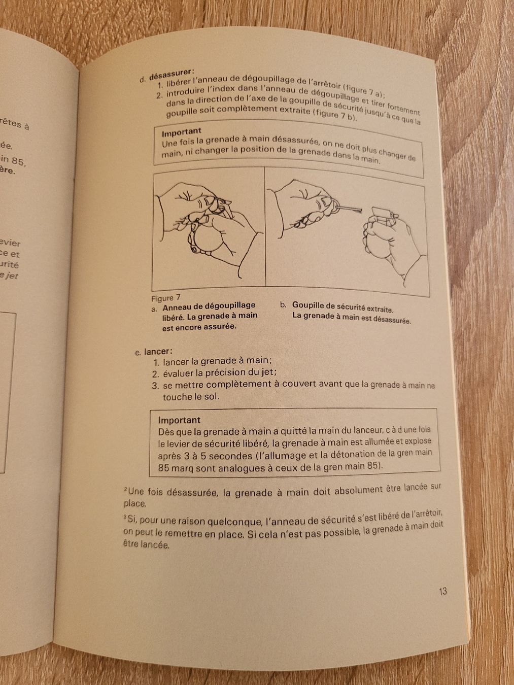 Bücher: Règlement "La grenade à main 85" - 1991 – Neu (gemäss Beschreibung) aus Massongex von Jalon71 3