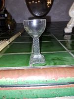 Antikes Schnapsgläsli, Glas, Rarität, air twist stem glass