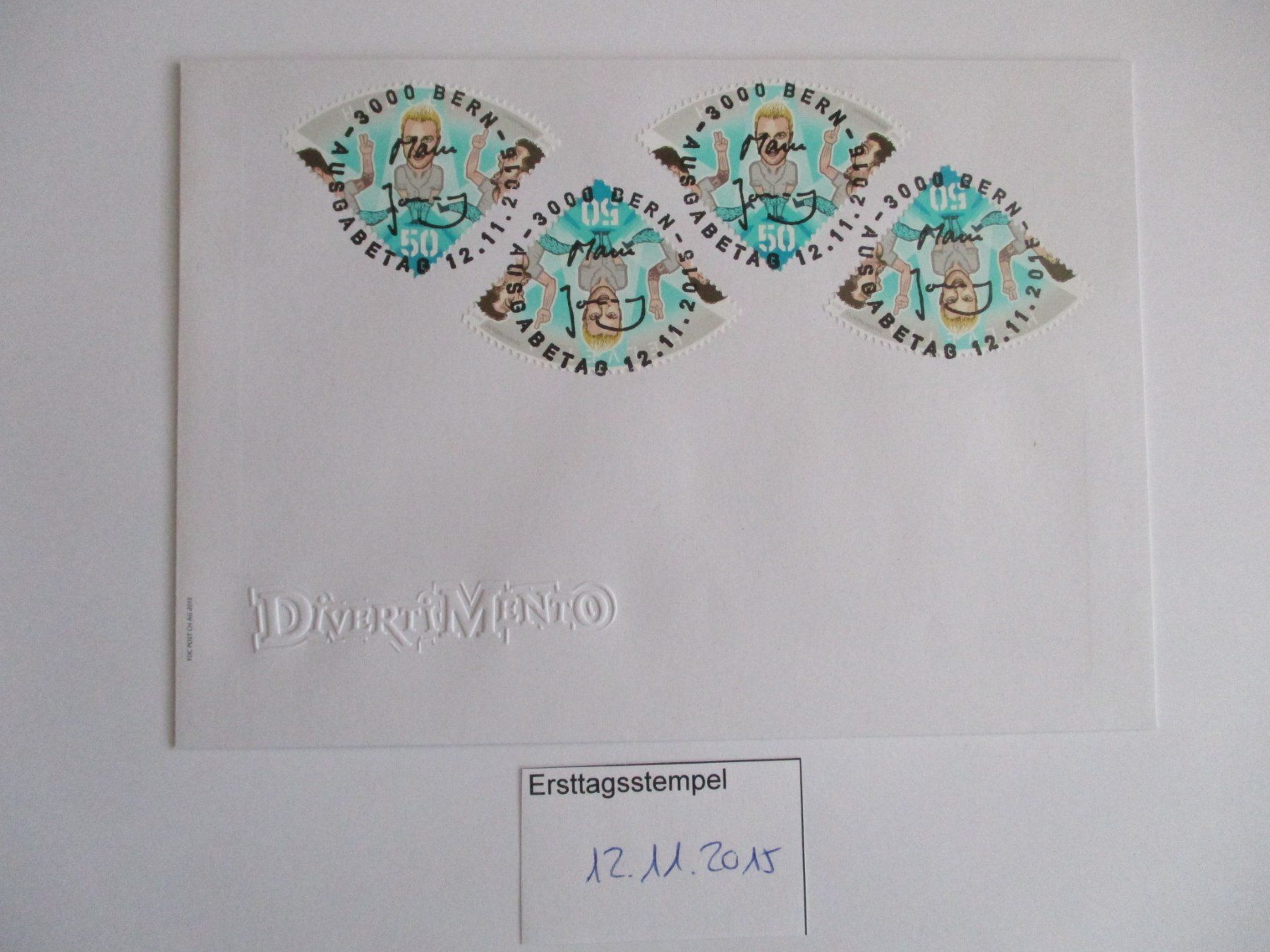 Tous les timbres: FDC Diverti Mento 4 Einzel Stempel – D'occasion à Langnau b. Reiden par Aktuell88