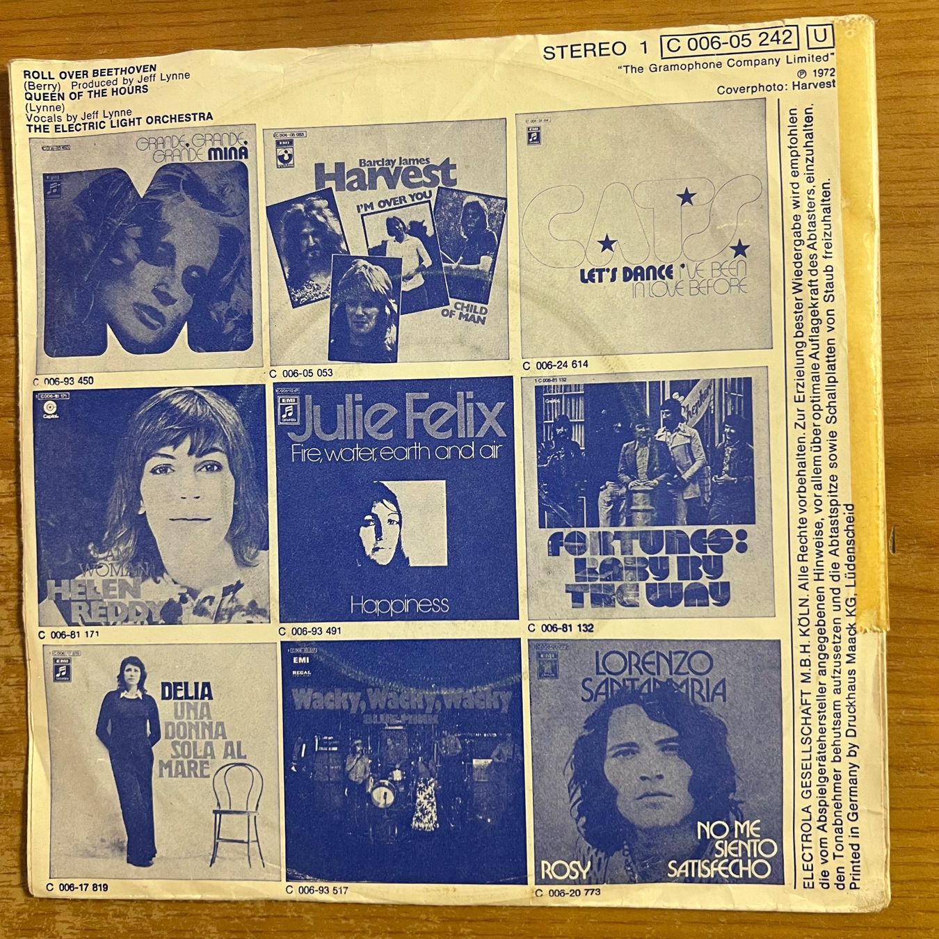 Schallplatten: Electric Light Orchestra - Roll Over Beethoven / 1. D 1973 – Gebraucht aus Gais von soundcave57 1