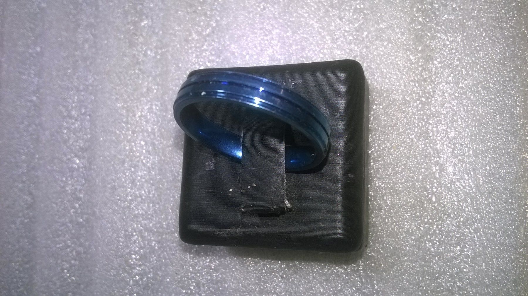 Ringe: RING EDELSTHAL,,,DUNCKELBLAU,,,GLANZIG – Neu (gemäss Beschreibung) aus Basel von bijoutrie_4 3