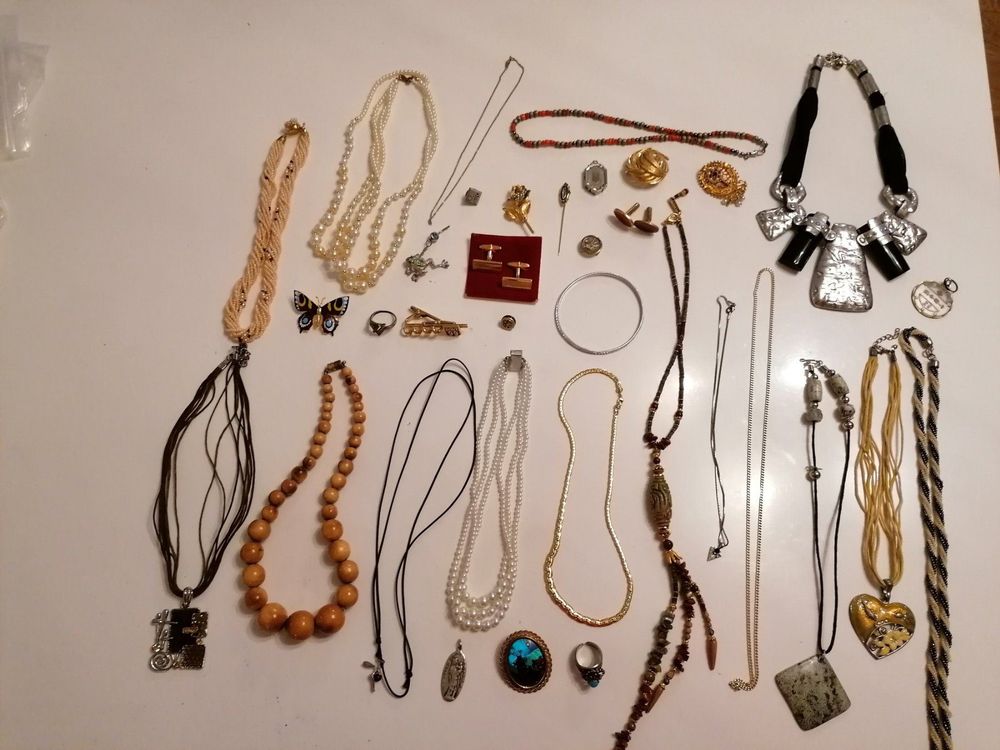 Lot De Bijoux Fantaisie (colliers, Bracelets, Boucles) - Occasion, Plusieurs Modèles
