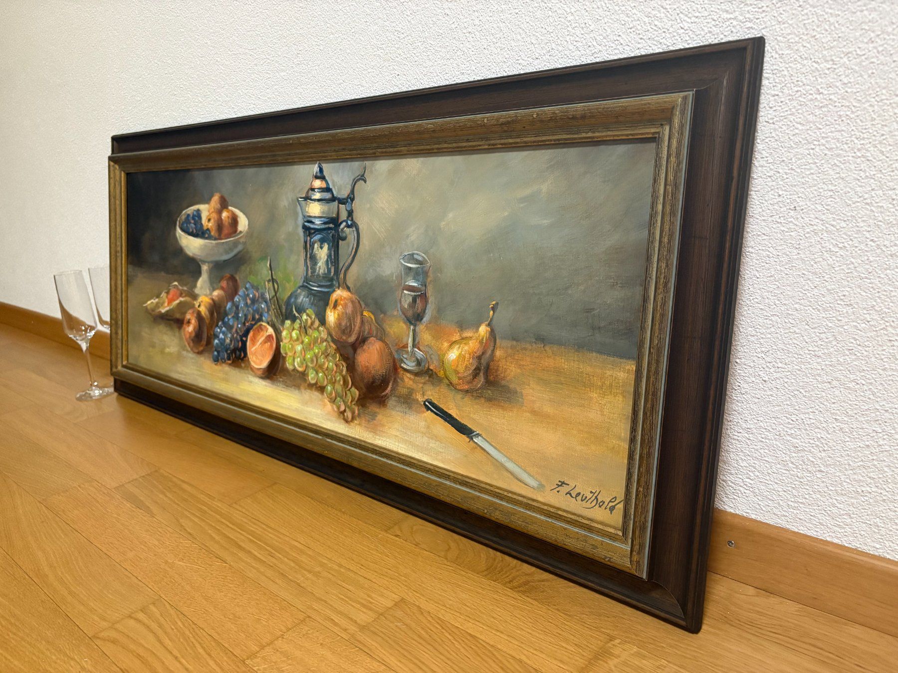 Dipinti: 113cmbreitx 48/ F.Leuthold/ Ölgemälde Stillleben – Usato da Ottenbach venduto da TimelessEmotions. 2